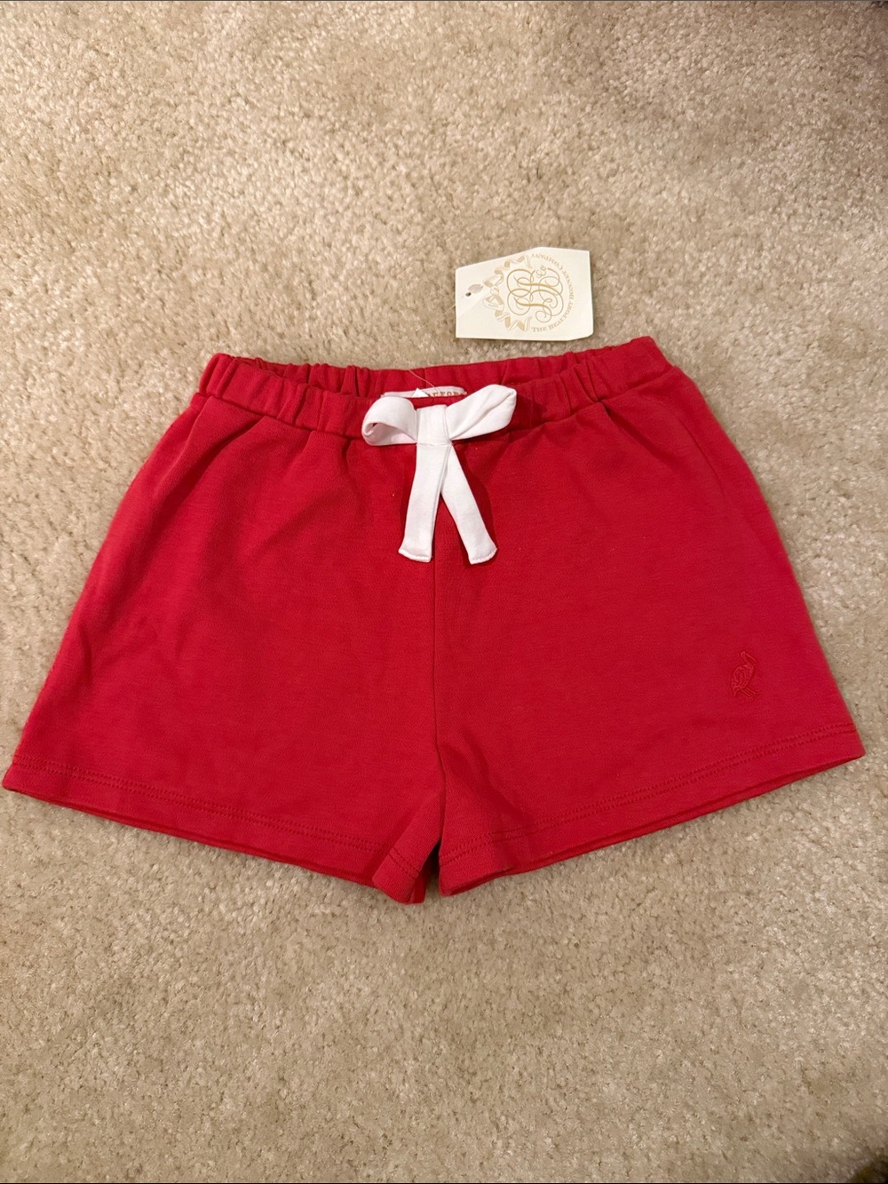 The Beaufort Bonnet Company Shirley Shorts Red Girls Size 5 NWT